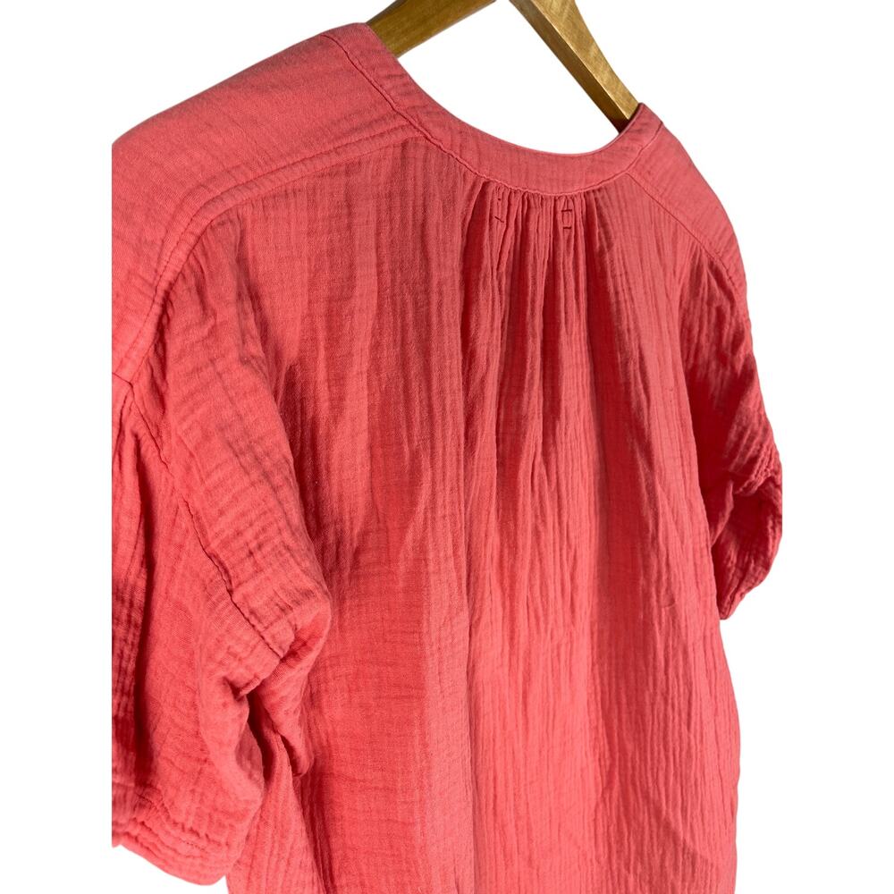Xirena‎ Clem Lightweight Gauzy Boho V-Neck Top in Paprika Size XS - Picture 6 of 9